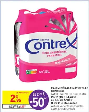 EAU MINÉRALE NATURELLE CONTREX