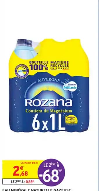 EAU MINÉRALE NATURELLE GAZEUSE ROZANA
