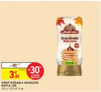 SIROP D'ÉRABLE SQUEEZER MAPLE JOE