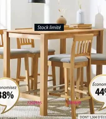 ROYAL OAK TABLE DE BAR FAUSKE