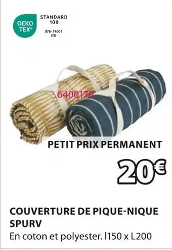 COUVERTURE DE PIQUE-NIQUE SPURV