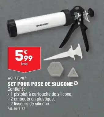SET POUR POSE DE SILICONE Contient :