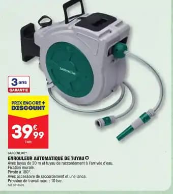 ENROULEUR AUTOMATIQUE DE TUYAU✪