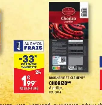 BOUCHERIE ST-CLÉMENT® CHORIZO