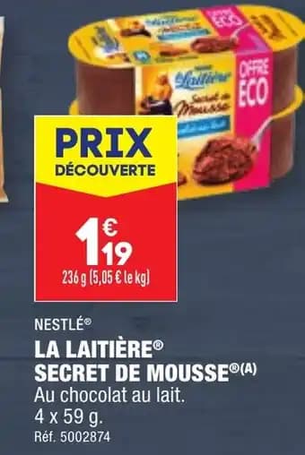 LA LAITIÈREⓇ SECRET DE MOUSSE