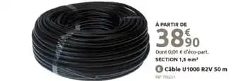 Câble U1000 R2V 50 m