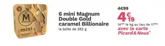 6 mini Magnum Double Gold caramel Billionaire