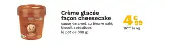 Crème glacée façon cheesecake
