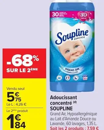 Promotion Exclusives de 70
Adoucissant : Découvrez l'Offre incontournable