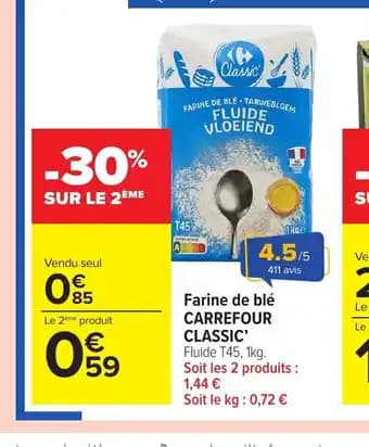 Promotion Exclusives de 12
Farine : Découvrez l'Offre incontournable