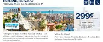 Promotion Exclusives de 1
            
        
        Espagne : Découvrez l'Offre incontournable