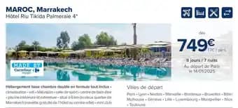 Promotion Exclusives de 1
            
        
        Marrakech : Découvrez l'Offre incontournable