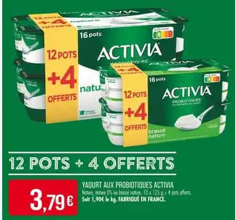 Activia Yaourt aux probiotiques Activia