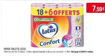 Promotion Exclusives de 9
            
        
        Papier toilette lotus : Découvrez l'Offre incontournable