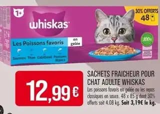 Promotion Exclusives de 6
            
        
        Whiskas : Découvrez l'Offre incontournable