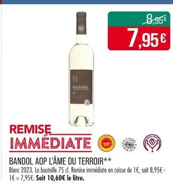 Promotion Exclusives de 1
            
        
        Bandol : Découvrez l'Offre incontournable