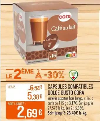Promotion Exclusives de 2
            
        
        Capsules dolce gusto : Découvrez l'Offre incontournable