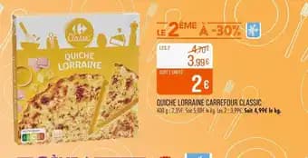 CARREFOUR CLASSIC Quiche Lorraine