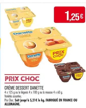 Promotion Exclusives de 6
            
        
        Crème dessert : Découvrez l'Offre incontournable