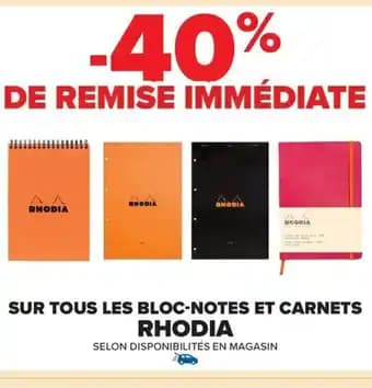 Promotion Exclusives de 4
Rhodia : Découvrez l'Offre incontournable