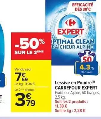 Promotion Exclusives de 21
Lessive poudre : Découvrez l'Offre incontournable