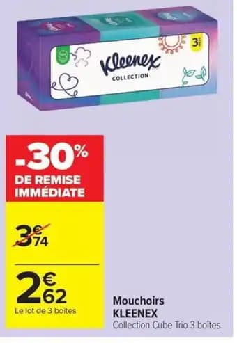 Promotion Exclusives de 17
Kleenex : Découvrez l'Offre incontournable