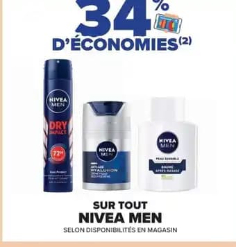 Promotion Exclusives de 4
Nivea men : Découvrez l'Offre incontournable