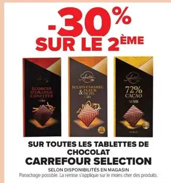 Promotion Exclusives de 22
Tablettes chocolat : Découvrez l'Offre incontournable