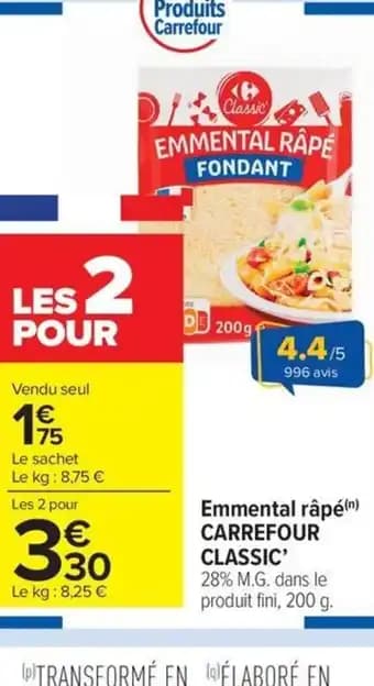 Promotion Exclusives de 62
            
        
        Emmental : Découvrez l'Offre incontournable