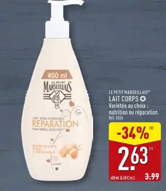 LE PETIT MARSEILLAIS Lait corps