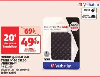 Promotion Exclusives de 2
Disque ssd : Découvrez l'Offre incontournable