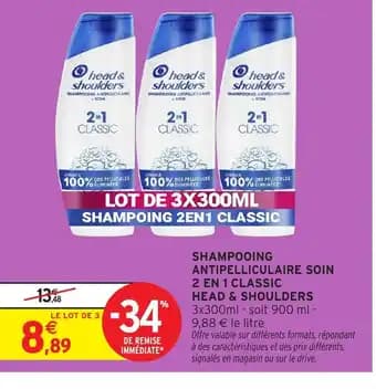 Promotion Exclusives de 4
Head&shoulders shampooing : Découvrez l'Offre incontournable