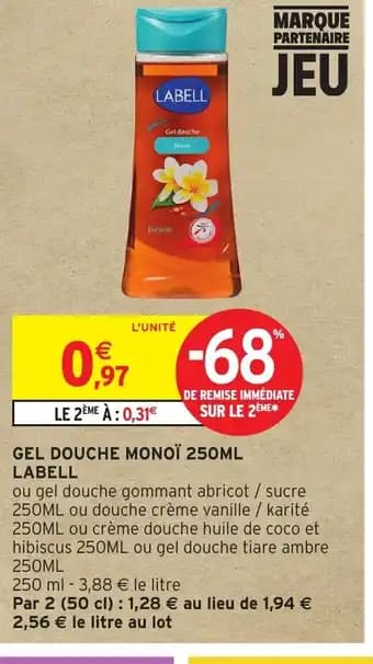Promotion Exclusives de 39
Gel douche : Découvrez l'Offre incontournable