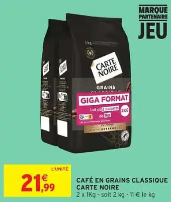 Promotion Exclusives de 27
En grains : Découvrez l'Offre incontournable