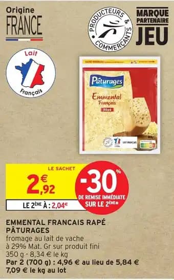Promotion Exclusives de 3
Emmental français : Découvrez l'Offre incontournable