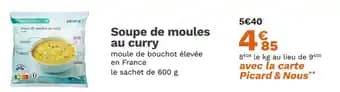 Picard Soupe de moules au curry