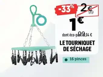 Le tourniquet de séchage