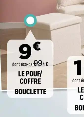 Promotion Exclusives de 15
Pouf : Découvrez l'Offre incontournable