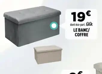 Promotion Exclusives de 6
Le banc : Découvrez l'Offre incontournable