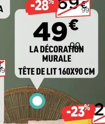 La décoration murale tête de lit 160x90 cm
