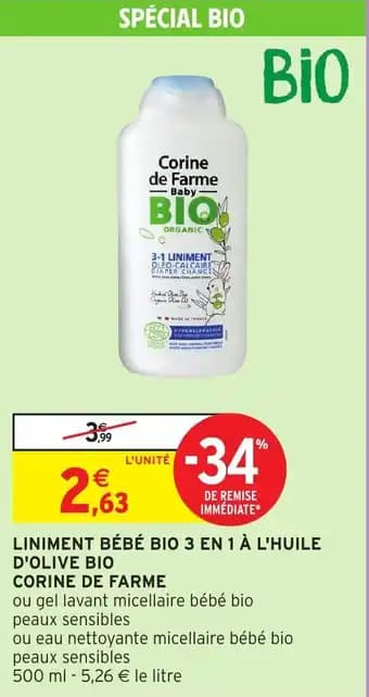 Promotion Exclusives de 1
Liniment bebe : Découvrez l'Offre incontournable