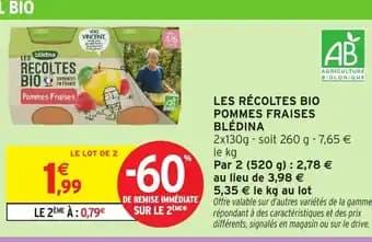 Promotion Exclusives de 2
Fraises : Découvrez l'Offre incontournable