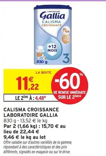 Promotion Exclusives de 4
Calisma croissance : Découvrez l'Offre incontournable