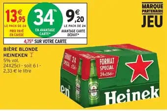 Promotion Exclusives de 7
Heineken bière blonde : Découvrez l'Offre incontournable