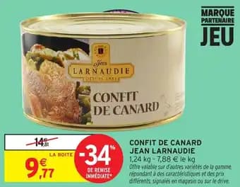 Promotion Exclusives de 4
Confit canard : Découvrez l'Offre incontournable