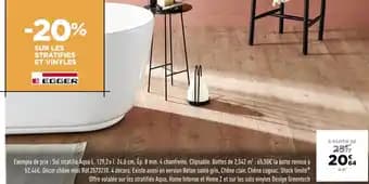 E egger -20% sur les stratifiés et vinyles E egger