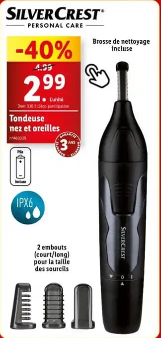 Promotion Exclusives de 3
Tondeuse nez : Découvrez l'Offre incontournable