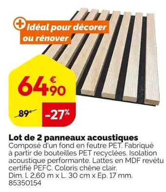 Promotion Exclusives de 6
Panneaux : Découvrez l'Offre incontournable