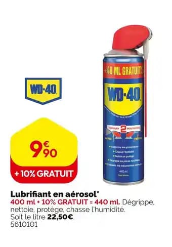Promotion Exclusives de 4
Wd 40 : Découvrez l'Offre incontournable