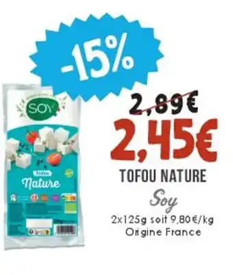 SOY Tofou nature 2 x 125 g